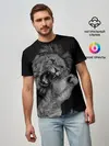 Мужская базовая футболка / Лев и львица