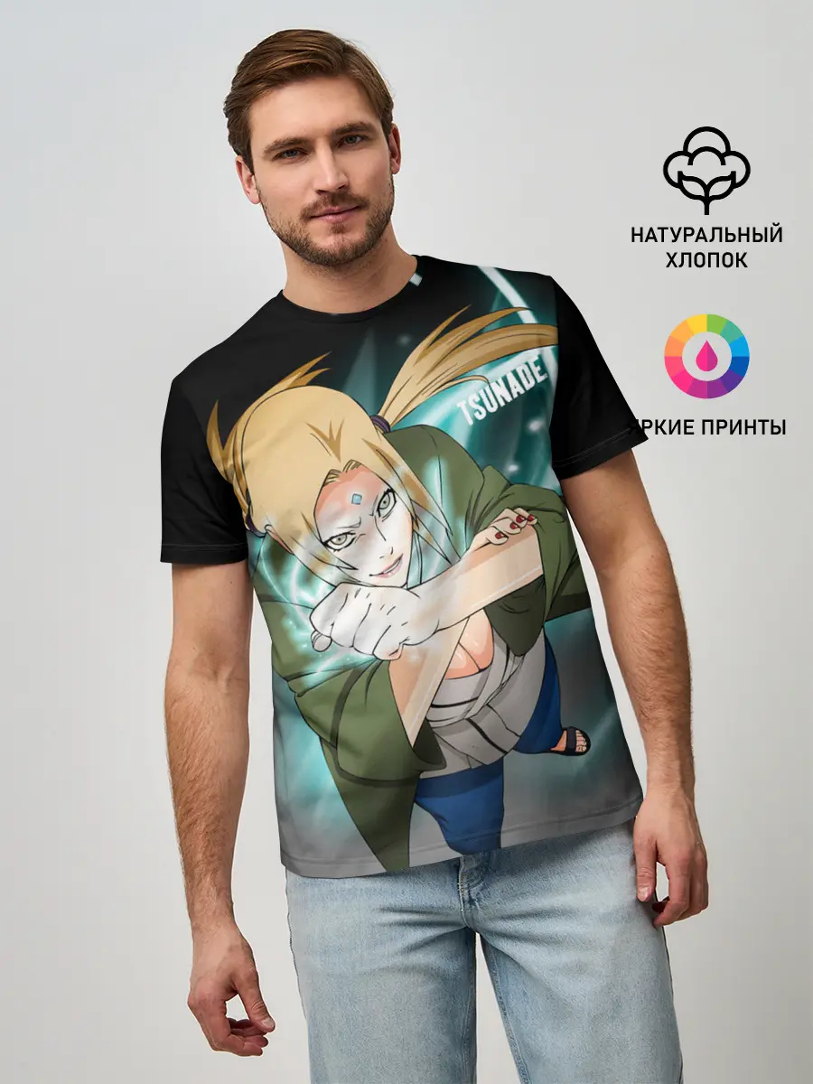 Мужская базовая футболка / Цунаде