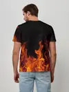 Мужская базовая футболка / Огонь с искрами