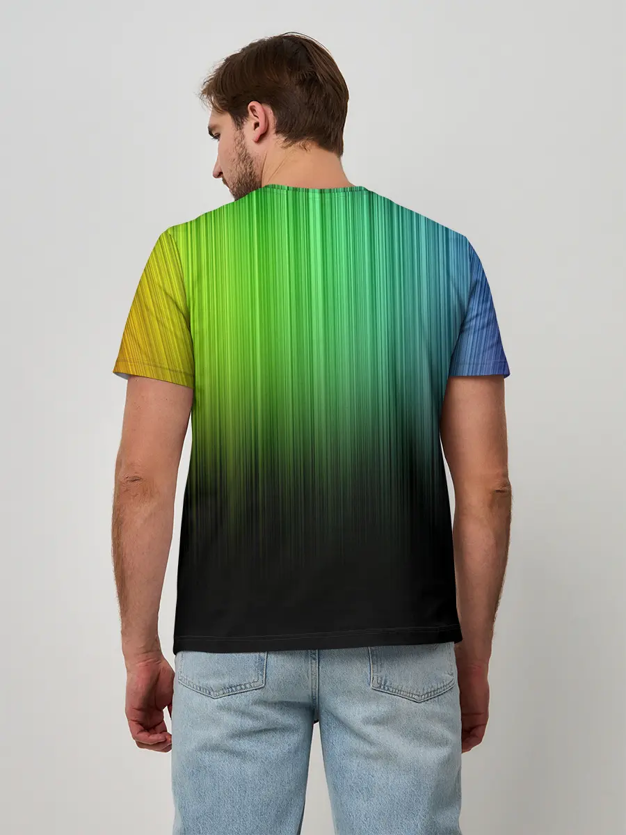 Мужская базовая футболка / Неоновый Свет
