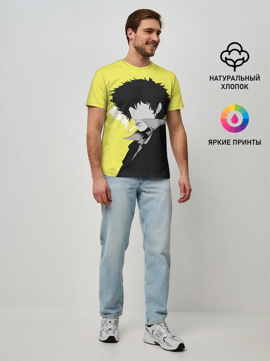Мужская базовая футболка / Cowboy Bebop. Спайк Шпигель