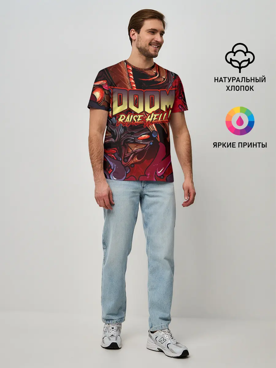 Мужская базовая футболка / DOOM Eternal