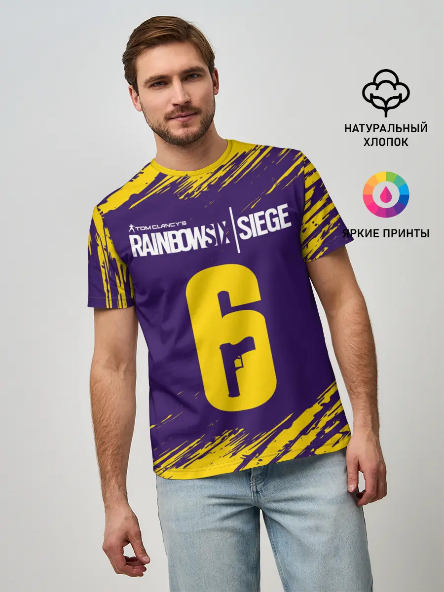 Мужская базовая футболка / RAINBOW SIX SIEGE / РАДУГА 6
