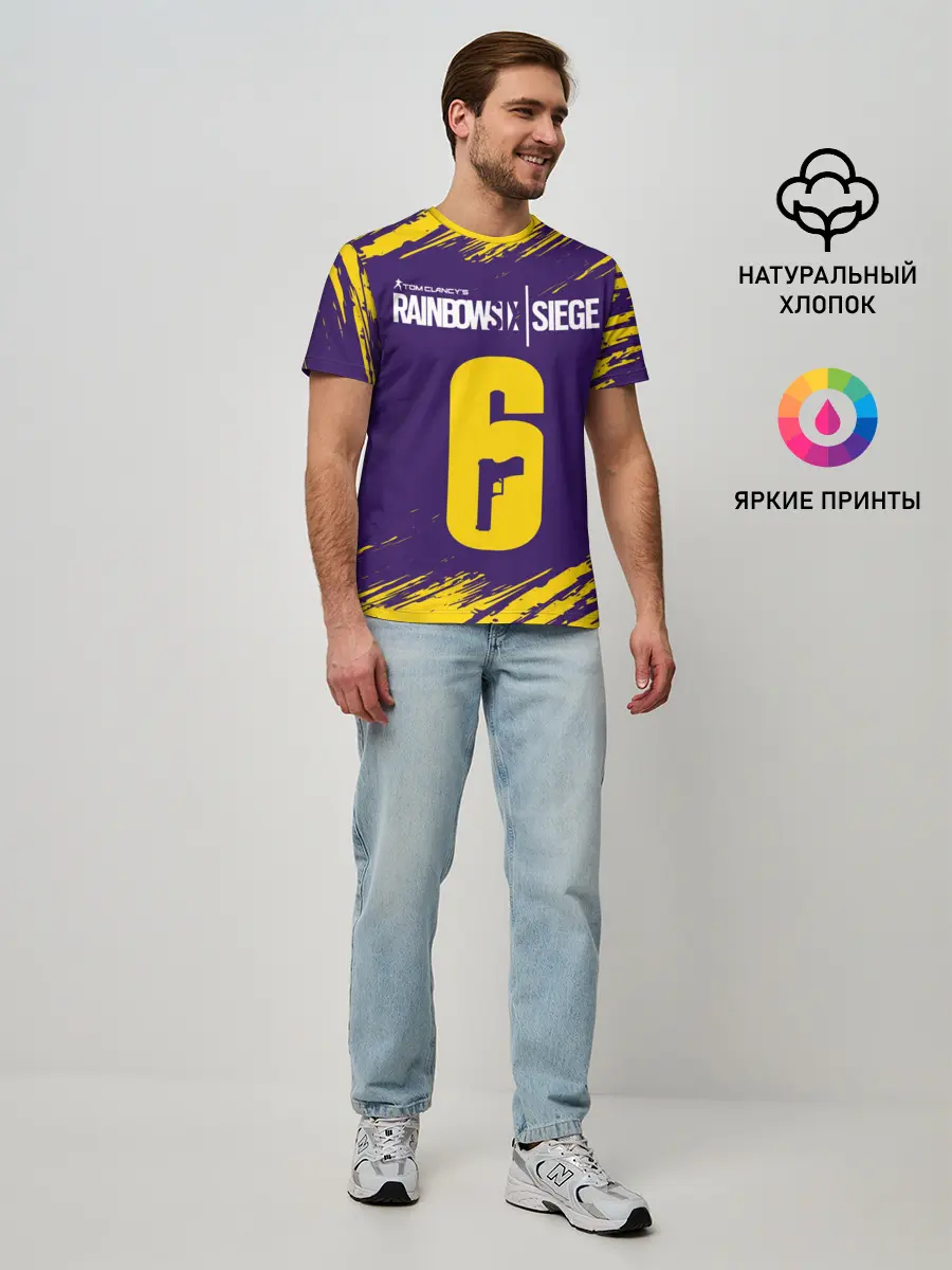 Мужская базовая футболка / RAINBOW SIX SIEGE / РАДУГА 6