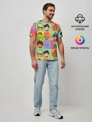 Мужская базовая футболка / TOCA BOCA WORLD HERO