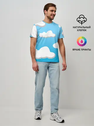 Мужская базовая футболка / Небо