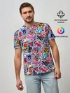 Мужская базовая футболка / Стикерпак