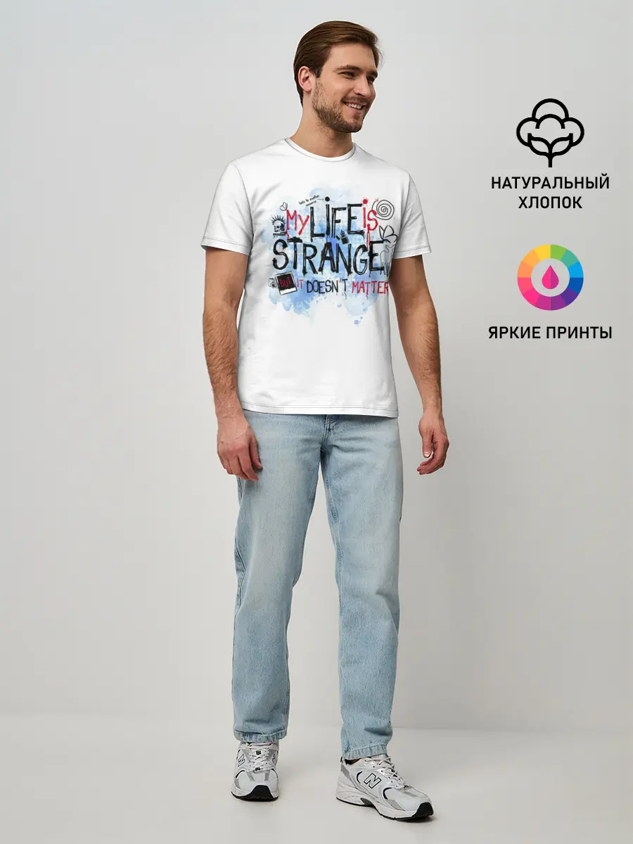 Мужская базовая футболка / LIFE IS STRANGE