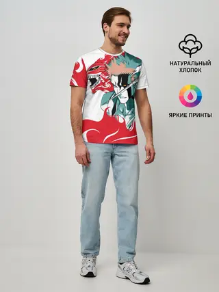 Мужская базовая футболка / ИЧИГО ДЕМОН | BLEACH | БЛИЧ