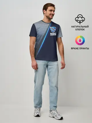 Мужская базовая футболка / ROCKET LEAGUE.