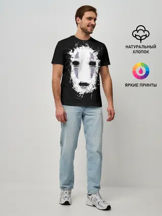 Мужская базовая футболка / Маска Безымянного бога Каонаси