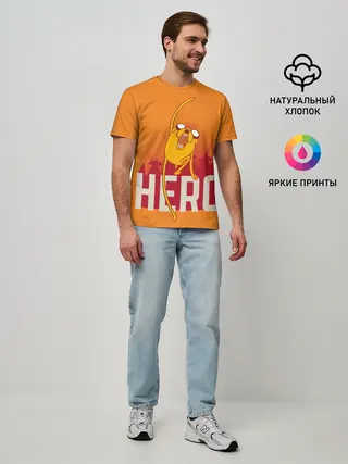Мужская базовая футболка / HERO.Джейк