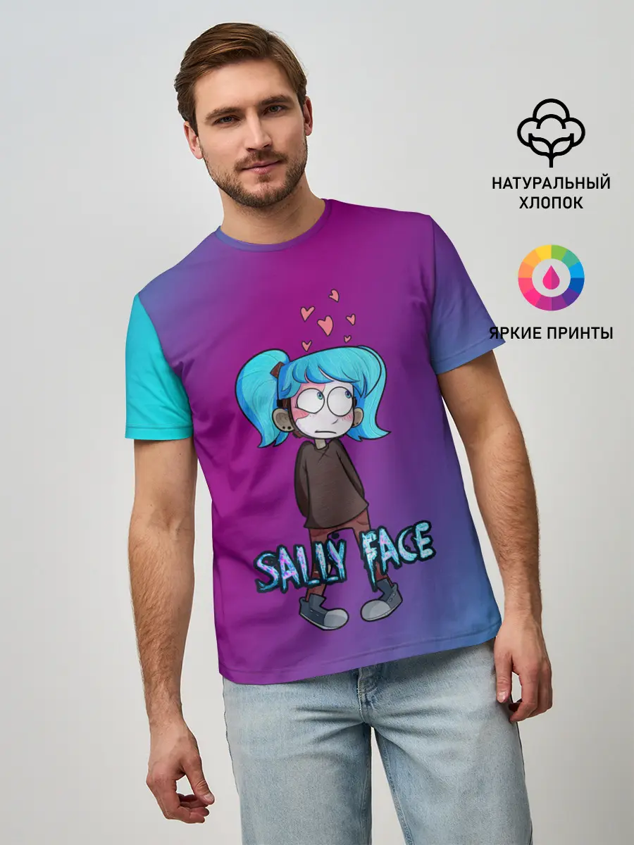 Мужская базовая футболка / Sally Face