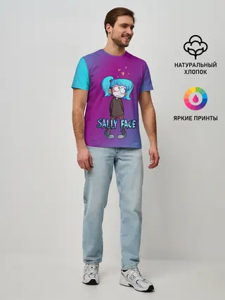 Мужская базовая футболка / Sally Face