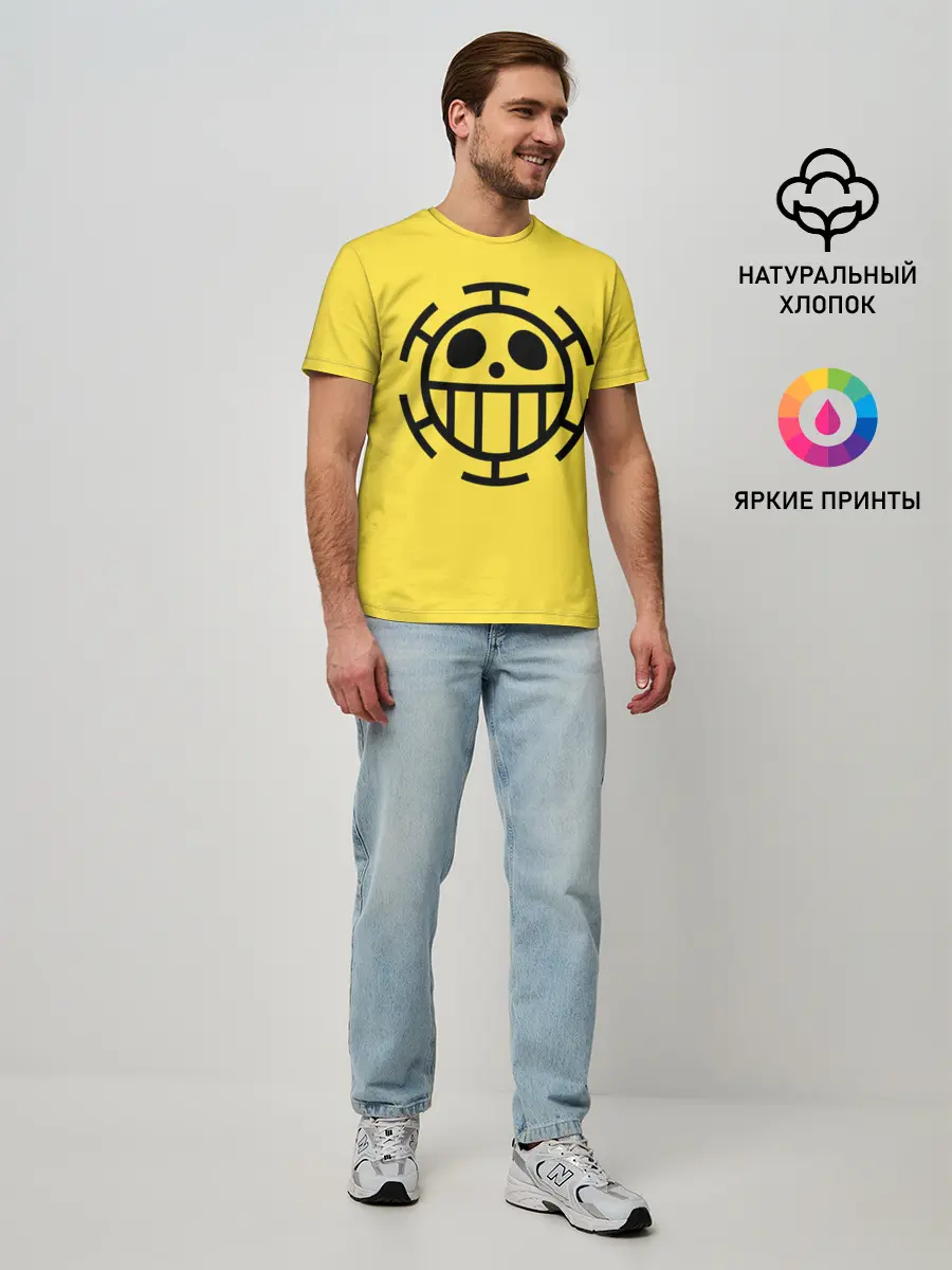 Мужская базовая футболка / Как у Трафальгара Ло One Piece