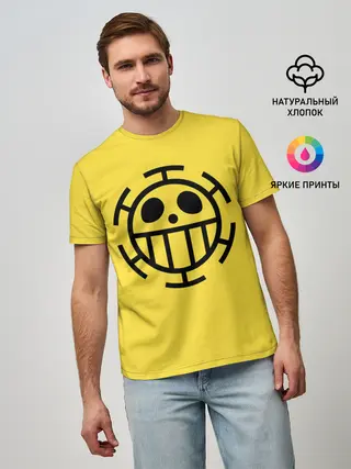 Мужская базовая футболка / Как у Трафальгара Ло One Piece