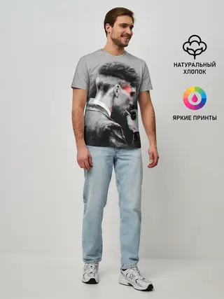 Мужская базовая футболка / Thomas Shelby 3D