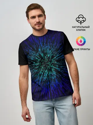 Мужская базовая футболка / Бесконечность | Абстракция