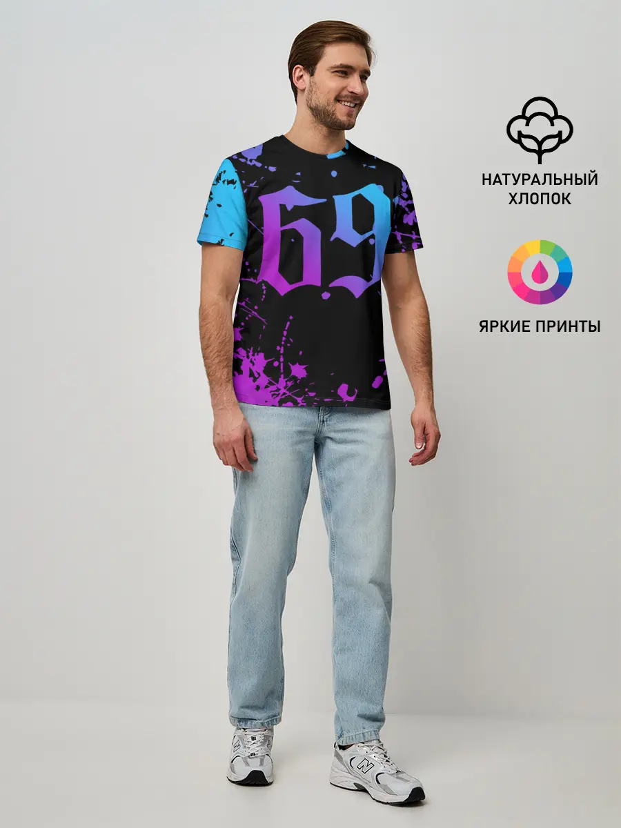 Мужская базовая футболка / 6IX9INE 69