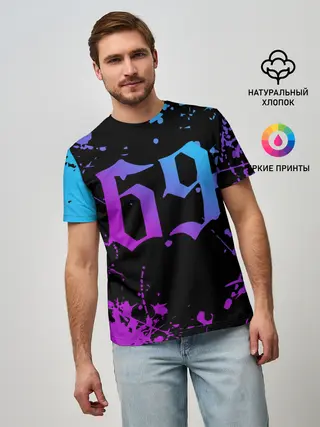 Мужская базовая футболка / 6IX9INE 69