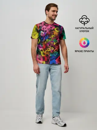 Мужская базовая футболка / Калейдоскоп