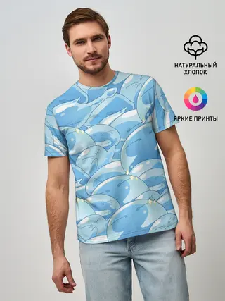 Мужская базовая футболка / О МОЕМ ПЕРЕРОЖДЕНИЕ В СЛИЗЬ