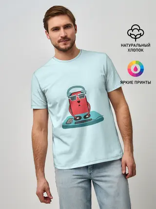 Мужская базовая футболка / Воспроизведение