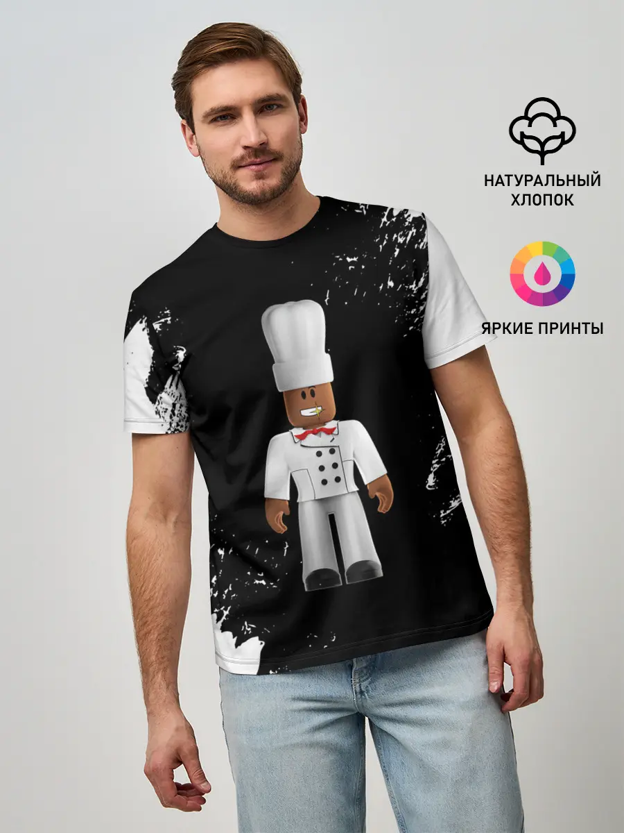 Мужская базовая футболка / ROBLOX | РОБЛОКС | LOGO