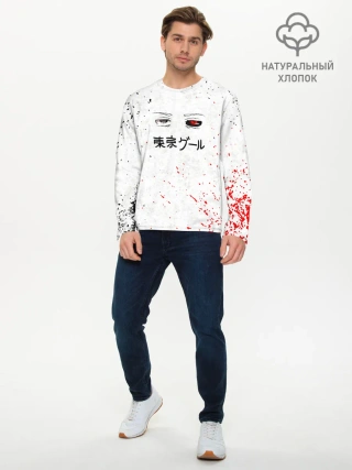 Мужской лонгслив базовый / Токийский гуль