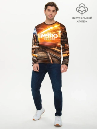 Мужской лонгслив базовый / metro exodus