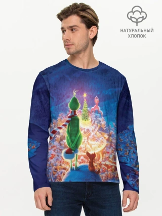 Мужской лонгслив базовый / Dr. Seuss The Grinch