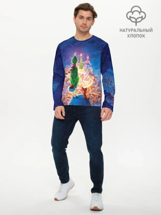 Мужской лонгслив базовый / Dr. Seuss The Grinch