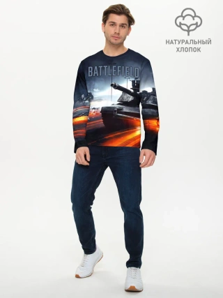 Мужской лонгслив базовый / BATTLEFIELD