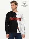 Мужской лонгслив базовый / The Reaper Half Black Fortnite