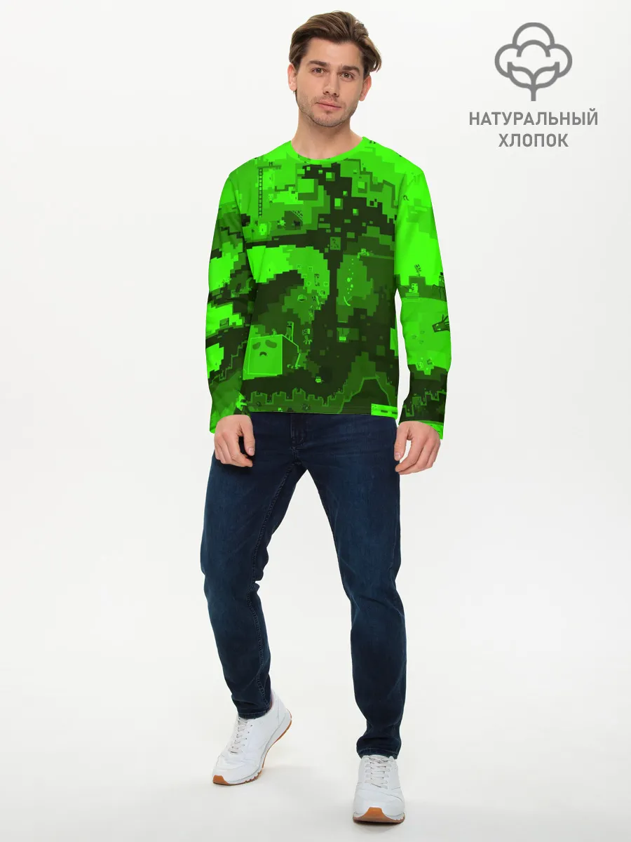 Мужской лонгслив базовый / Minecraft