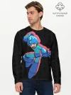 Мужской лонгслив базовый / Mega Man