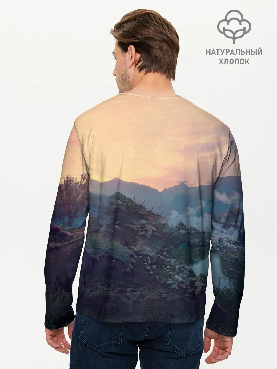 Мужской лонгслив базовый / Танки