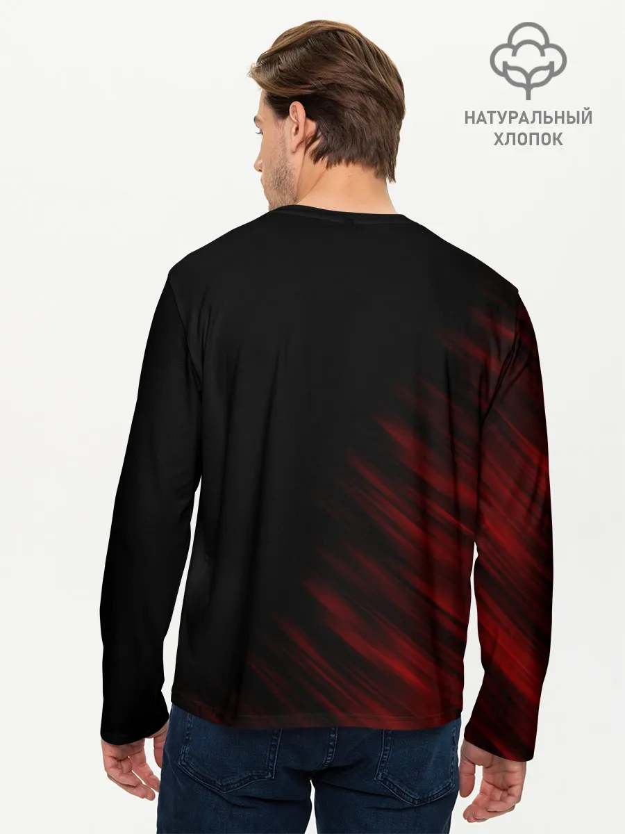 Мужской лонгслив базовый / Sally Face окровавленное лицо