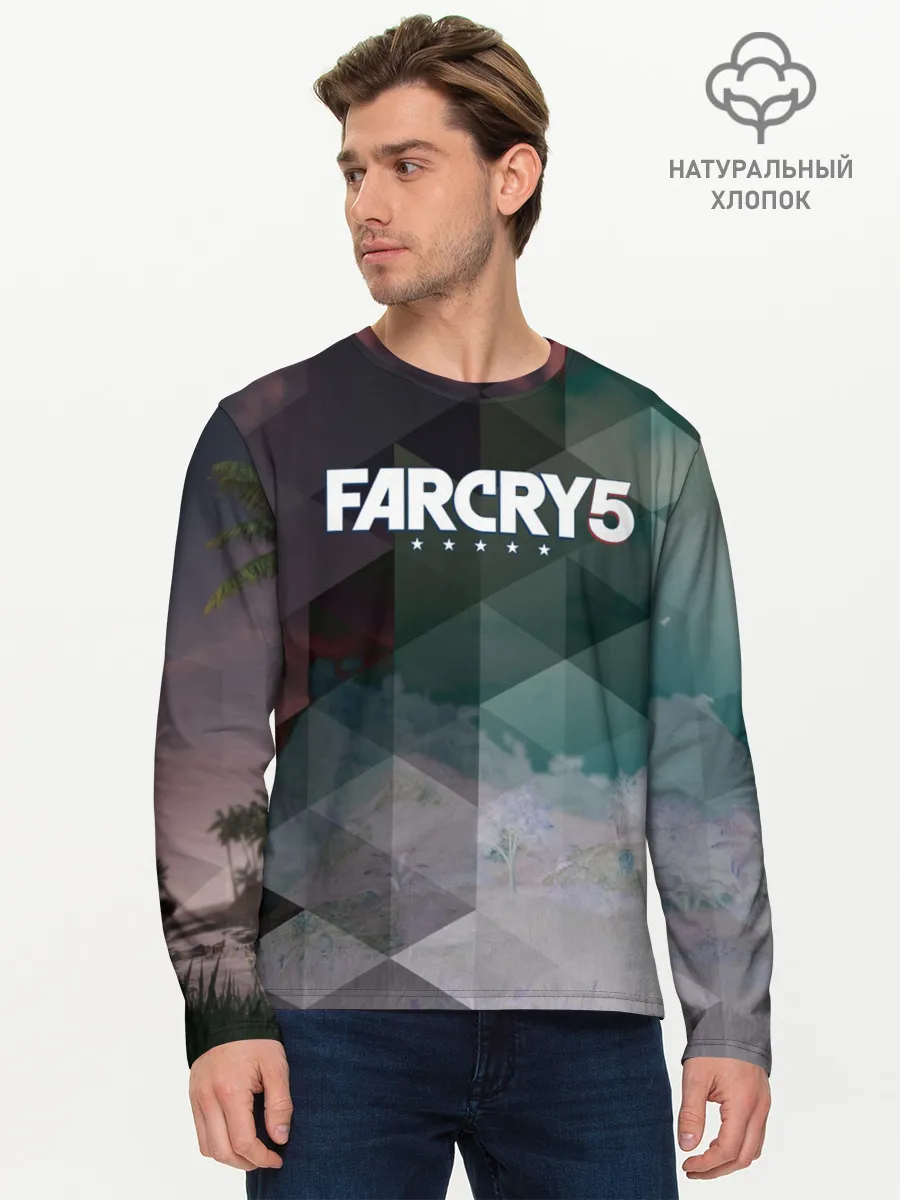 Мужской лонгслив базовый / FarCry polygon