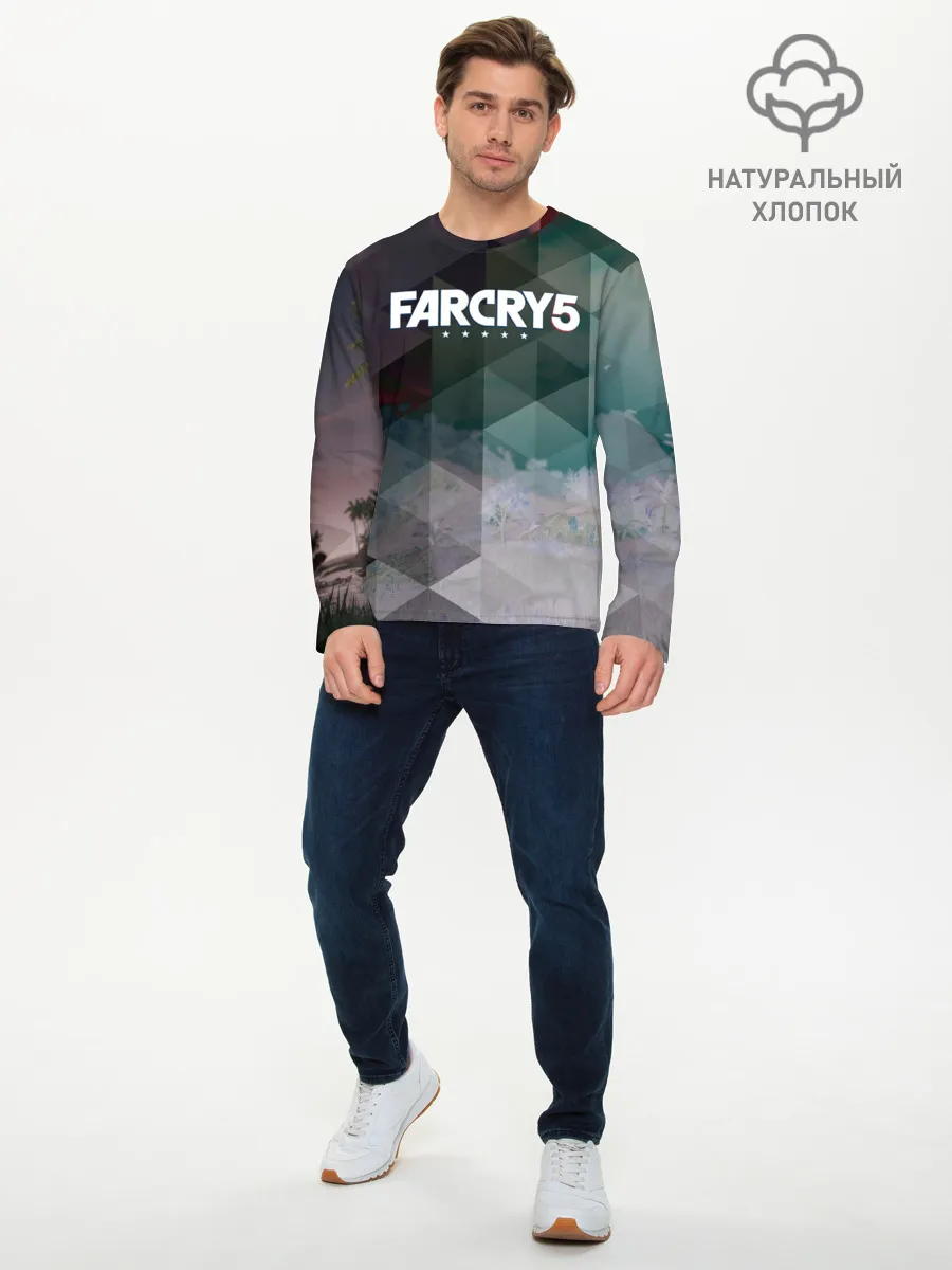 Мужской лонгслив базовый / FarCry polygon