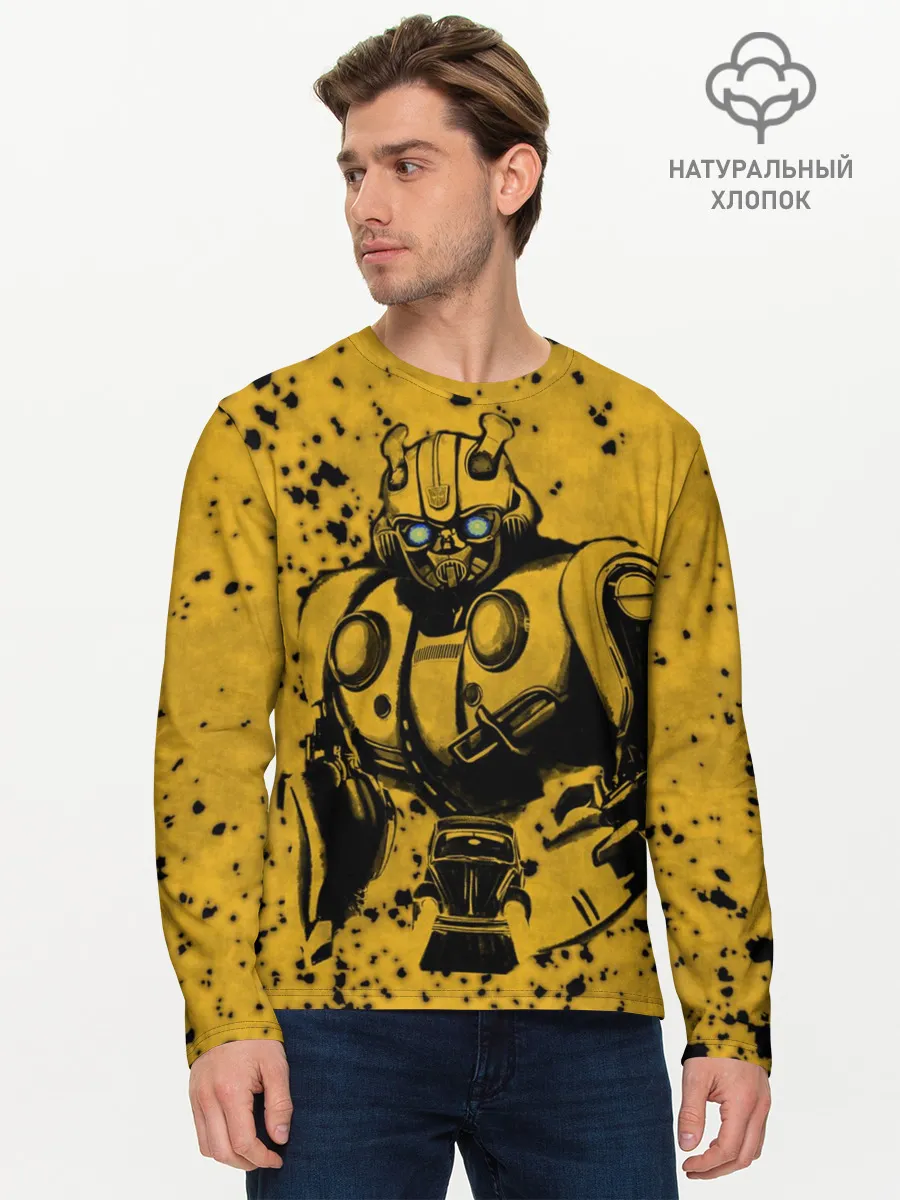 Мужской лонгслив базовый / Bumblebee