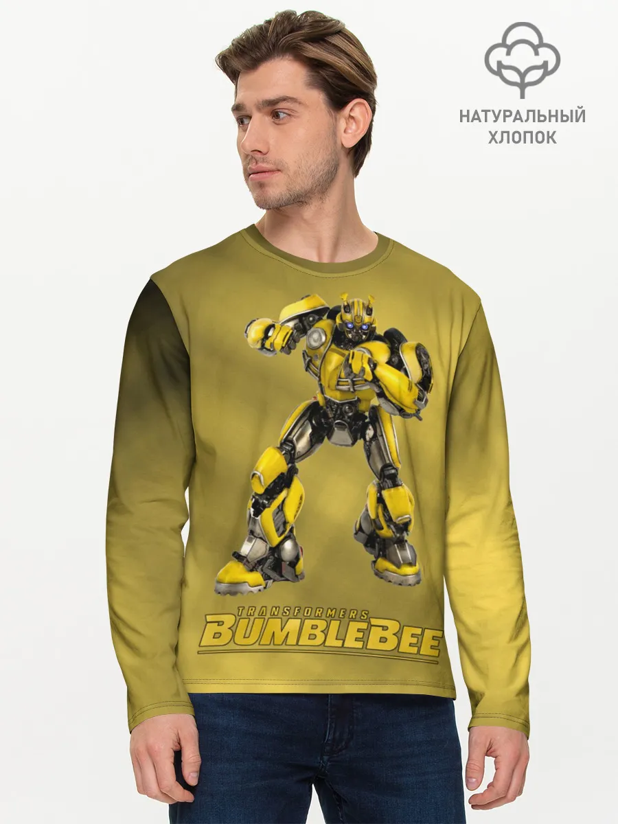 Мужской лонгслив базовый / Bumblebee -3-
