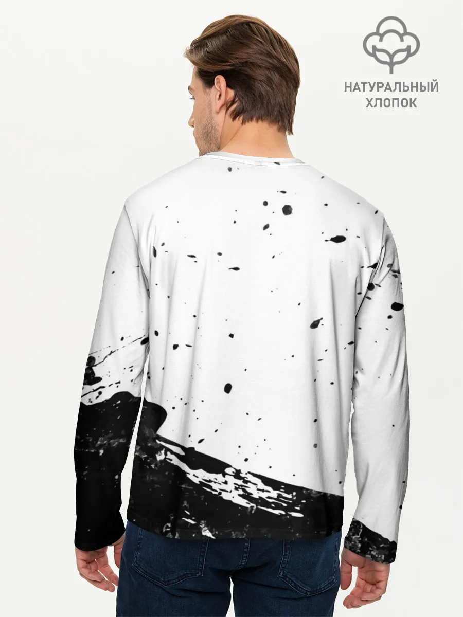 Мужской лонгслив базовый / В Мокрых Кроссах