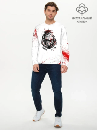 Мужской лонгслив базовый / Маска Убийцы Гоблинов
