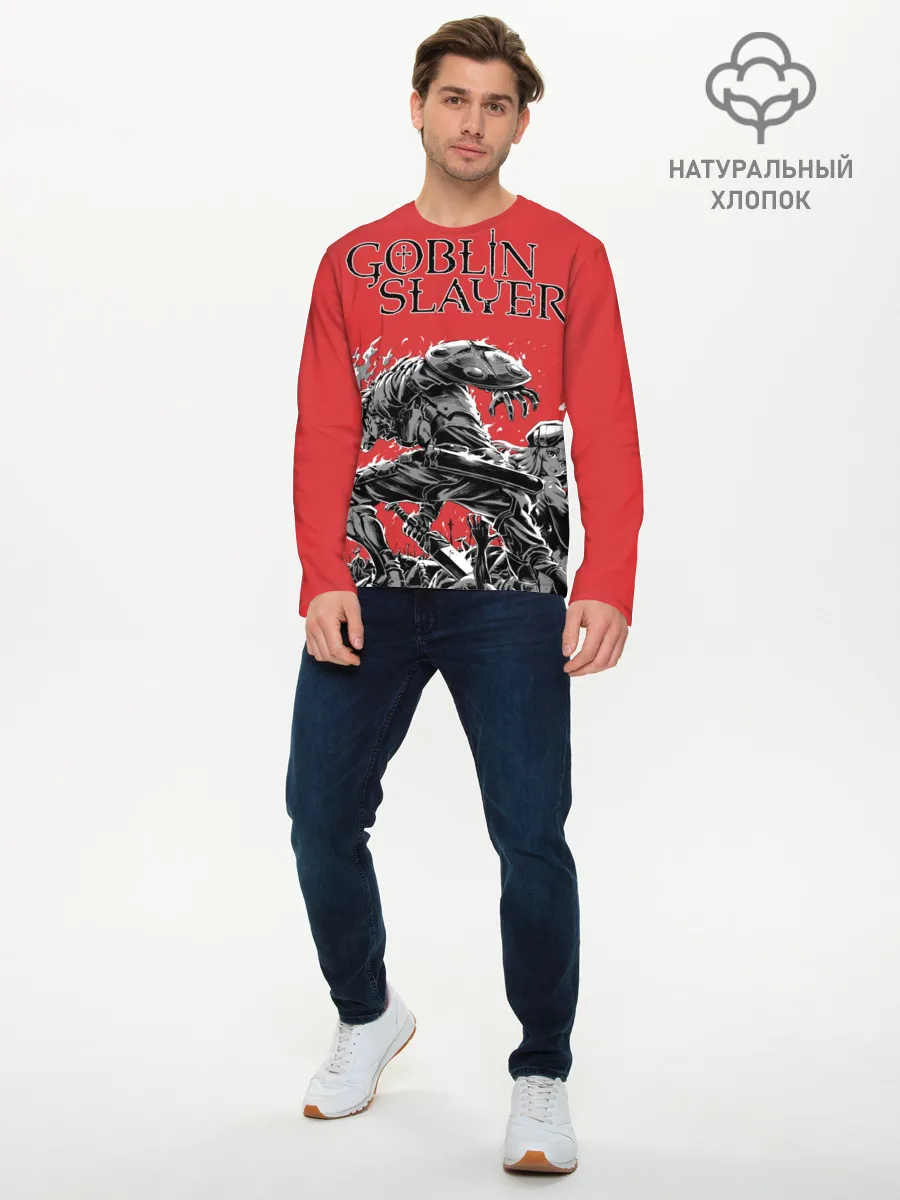 Мужской лонгслив базовый / Убийца гоблинов и Жрица