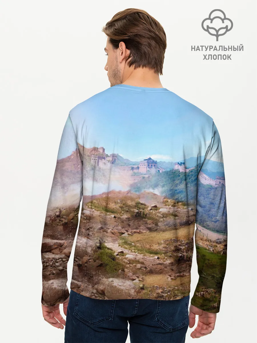 Мужской лонгслив базовый / Танки