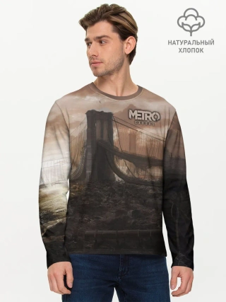 Мужской лонгслив базовый / Метро: Исход