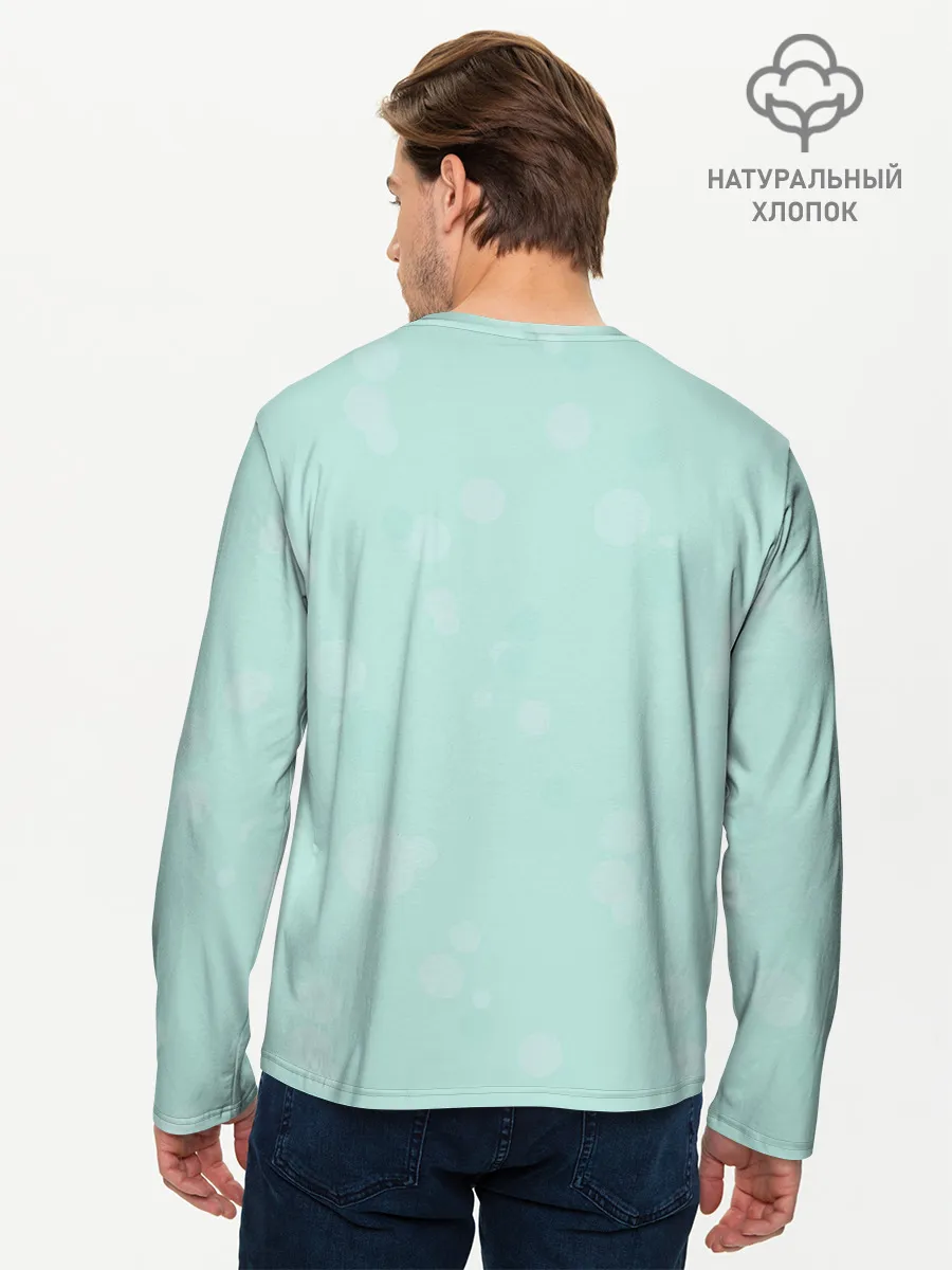 Мужской лонгслив базовый / Мопсы