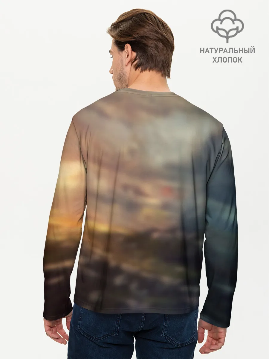 Мужской лонгслив базовый / Танки
