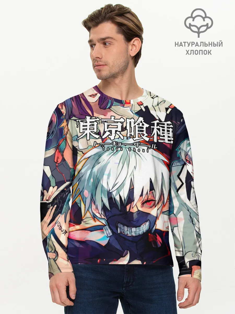 Мужской лонгслив базовый / Tokyo Ghoul